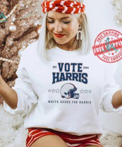 Official Kamala Harris Helmet Football Est 2024 Vote Harris White Dudes For Harris Shirt