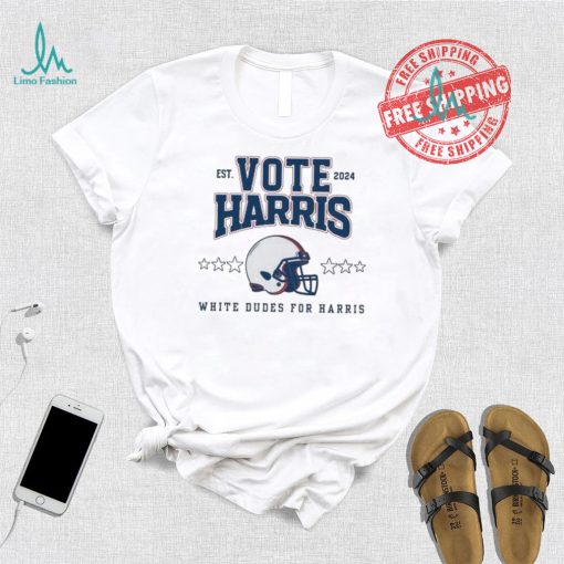 Official Kamala Harris Helmet Football Est 2024 Vote Harris White Dudes For Harris Shirt