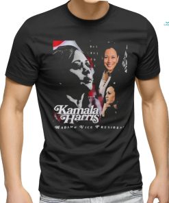 Official Kamala Harris Madame Vice President America Flag T shirt