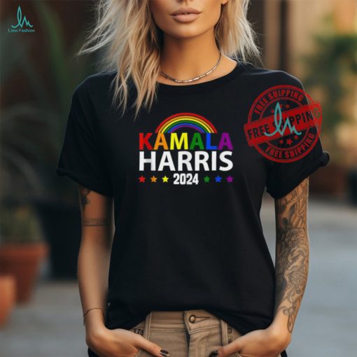 Official Kamala Harris rainbow gay pride LGBT election 2024 T shirt