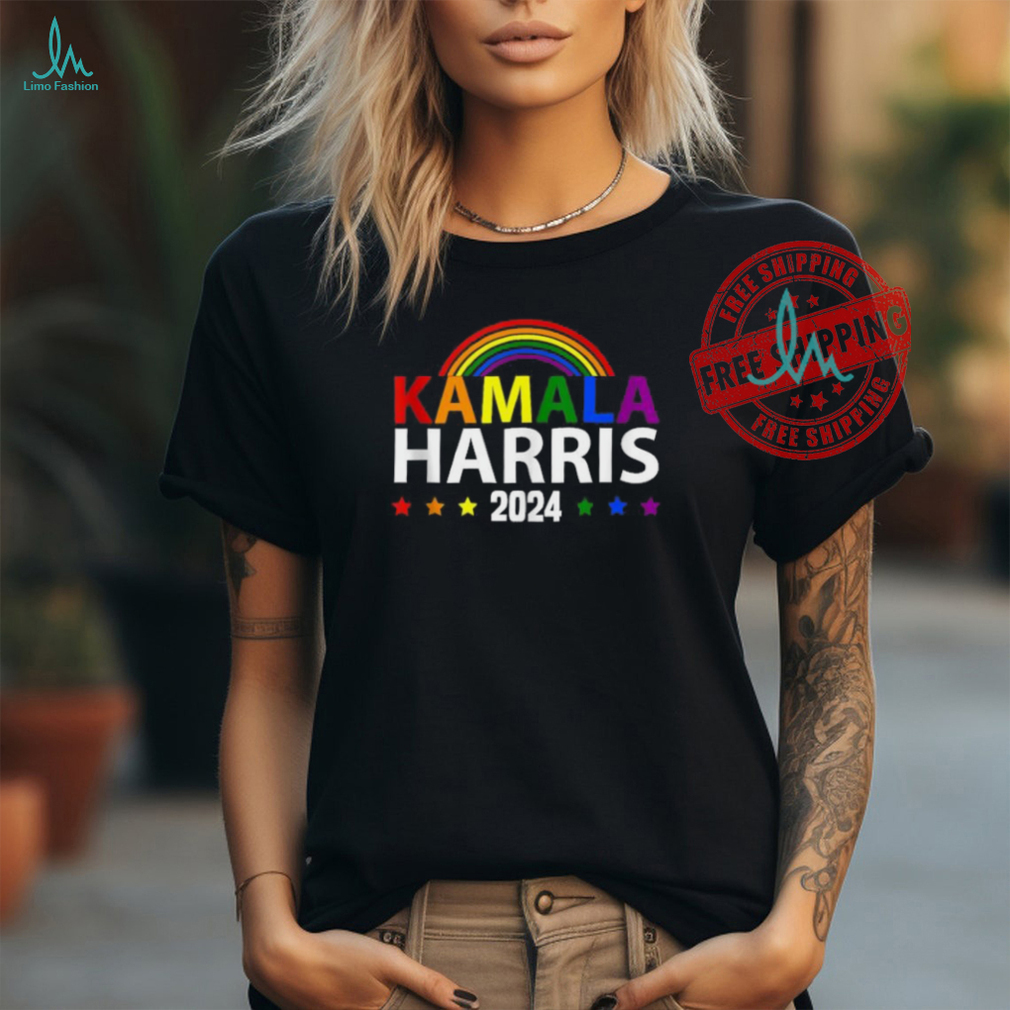 Official Kamala Harris rainbow gay pride LGBT election 2024 T shirt Official Kamala Harris rainbow gay pride LGBT election 2024 T shirt