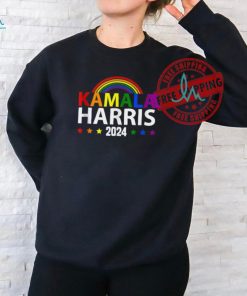 Official Kamala Harris rainbow gay pride LGBT election 2024 T shirt