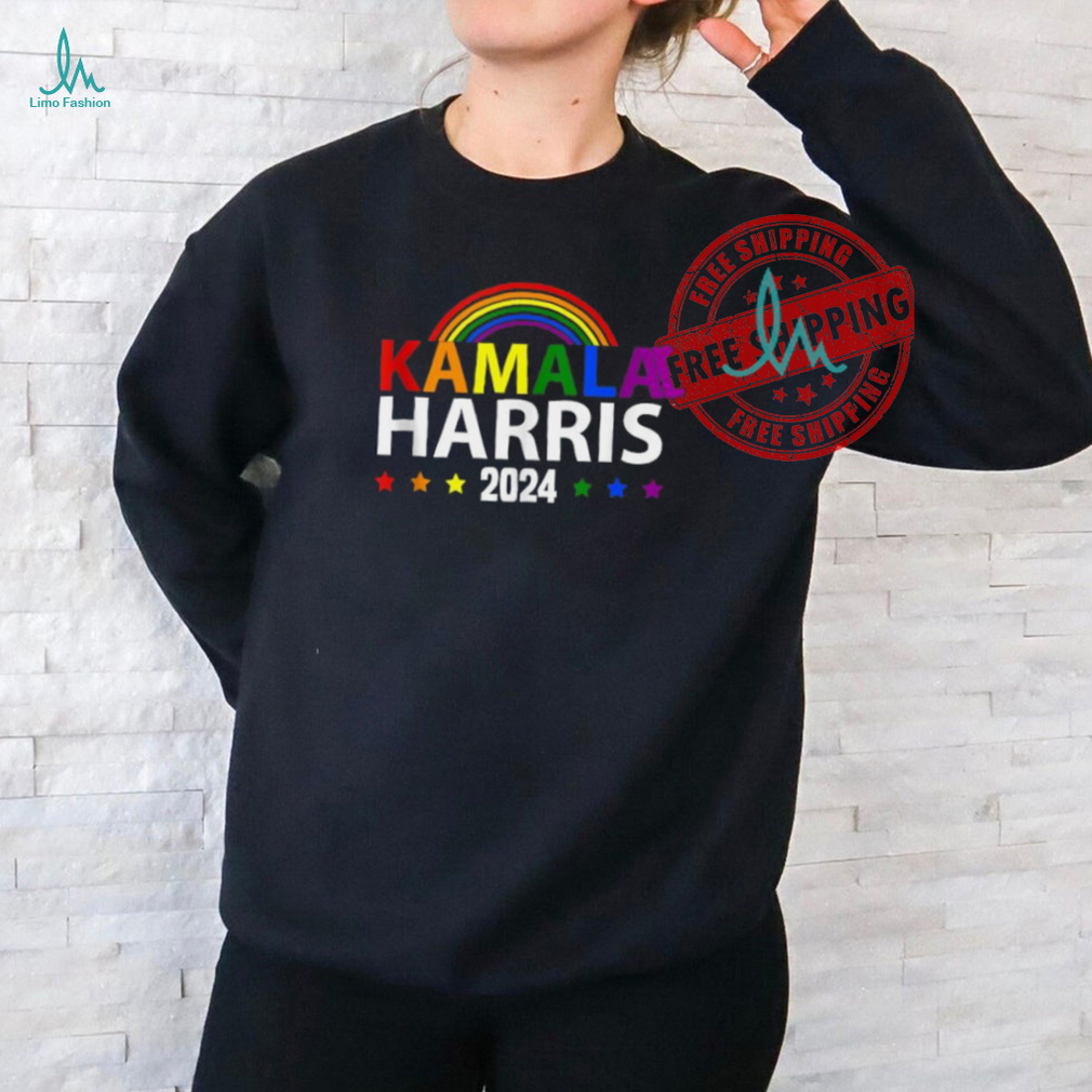 Official Kamala Harris rainbow gay pride LGBT election 2024 T shirt Official Kamala Harris rainbow gay pride LGBT election 2024 T shirt