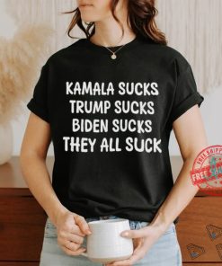 Official Kamala Sucks Trump Sucks Biden Sucks Shirt