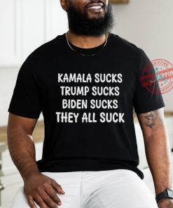 Official Kamala Sucks Trump Sucks Biden Sucks Shirt