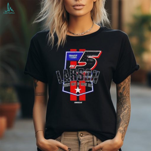 Official Kyle Larson Hendrick Motorsports Team Collection Flag Shirt