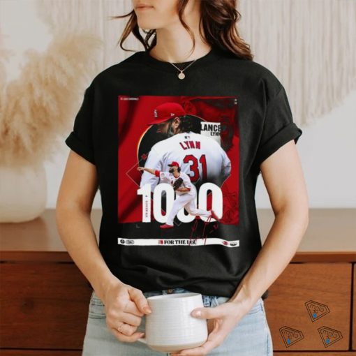 Official Lance Lynn on 1,000 career strikeouts in a Cardinals Shirt
