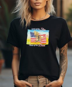 Official Land Of The Free Home Of The Brave United States Flag t shirt