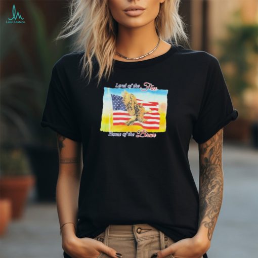 Official Land Of The Free Home Of The Brave United States Flag t shirt