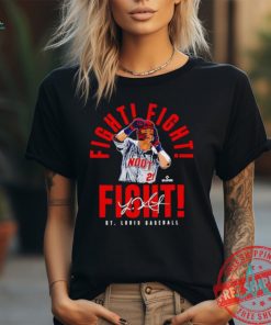 Official Lars Nootbaar St Louis Cardinals Trump fight fight fight signature shirt