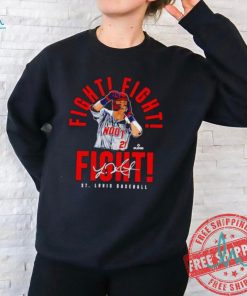 Official Lars Nootbaar St Louis Cardinals Trump fight fight fight signature shirt