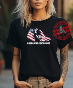 Official Laura loomer Trump courage is contagious T shirt