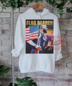 Official Lebron james team us flag bearer olympic 2024 T shirt