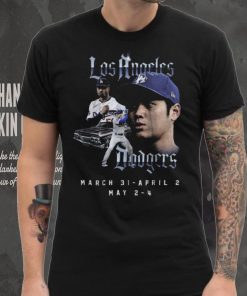 Official Los Angeles Dodgers March 31 April 2 May 2 4 Tour of 2025 shirt