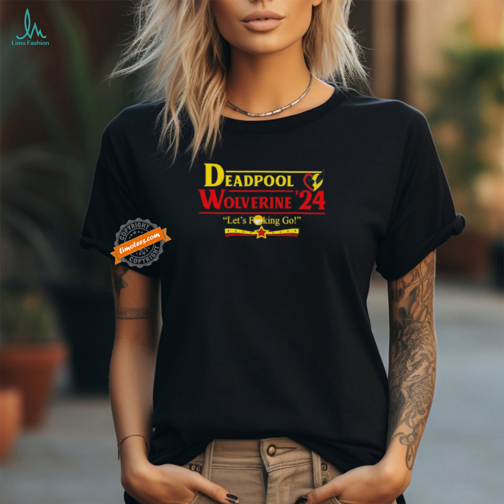 Official Marvel Deadpool Wolverine ’24 Let’s Fucking Go Shirt Official Marvel Deadpool Wolverine ’24 Let’s Fucking Go Shirt