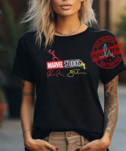 Official Marvel Studios Deadpool And Wolverine Chibi Logo Signature Shirt