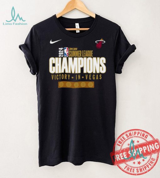 Official Miami Heat Victory In Vegas 2024 2K25 Summer League Champions X Nike T Shirt