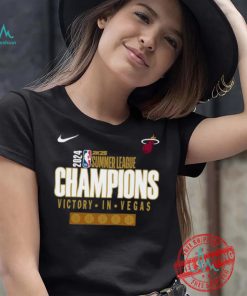 Official Miami Heat Victory In Vegas 2024 2K25 Summer League Champions X Nike T Shirt