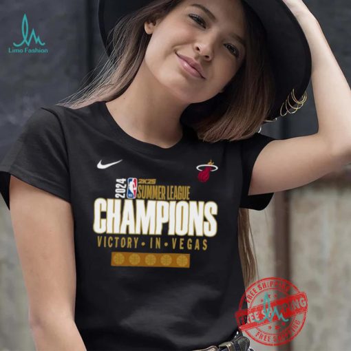 Official Miami Heat Victory In Vegas 2024 2K25 Summer League Champions X Nike T Shirt