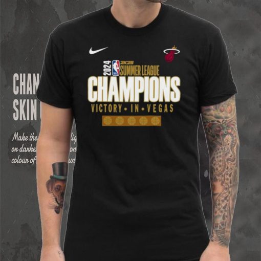 Official Miami Heat Victory In Vegas 2024 2K25 Summer League Champions X Nike T Shirt