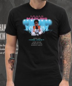 Official Miami Marlins April 4 6 Home Opener June 20 22 August 7 10 August 25 27 shirt