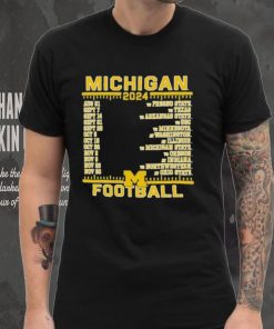 Official Michigan Wolverines Champion 2024 Football Schedule Shirt