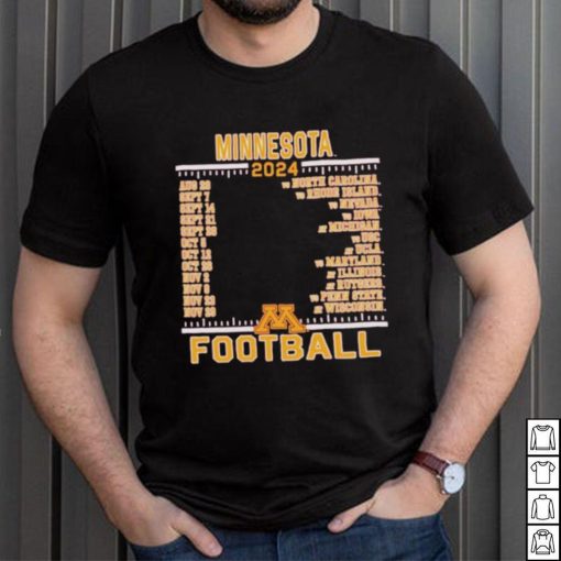 Official Minnesota Golden Gophers Champion 2024 Football Schedule Shirt