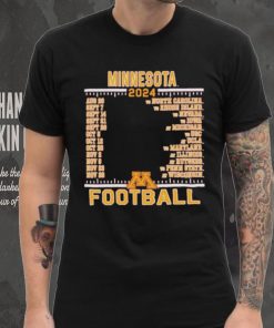 Official Minnesota Golden Gophers Champion 2024 Football Schedule Shirt