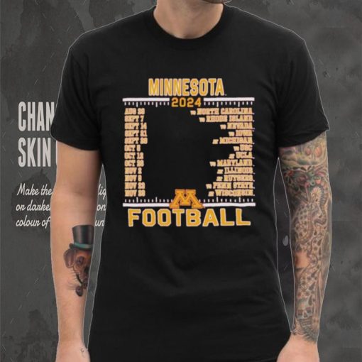 Official Minnesota Golden Gophers Champion 2024 Football Schedule Shirt