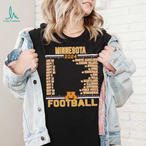 Official Minnesota Golden Gophers Champion 2024 Football Schedule Shirt