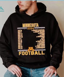 Official Minnesota Golden Gophers Champion 2024 Football Schedule Shirt