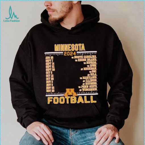 Official Minnesota Golden Gophers Champion 2024 Football Schedule Shirt