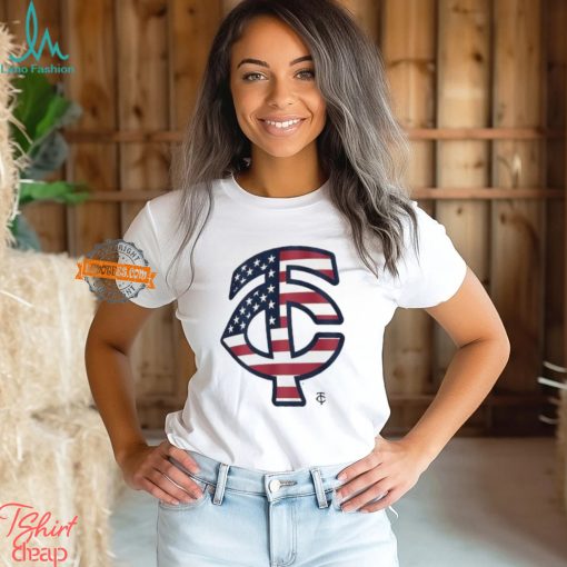 Official Minnesota Twins T C logo x Flag of the United States shirt