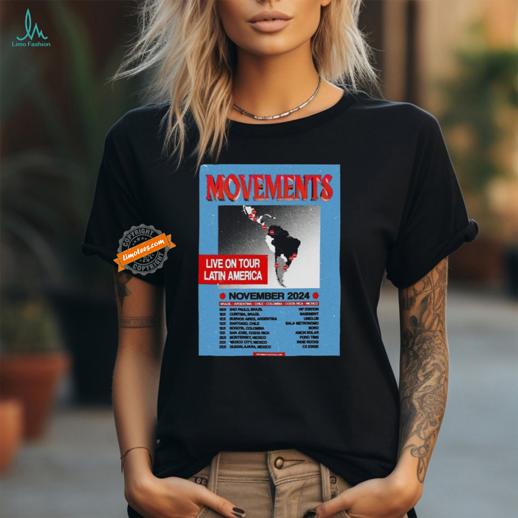 Official Movements November Tour 2024 Poster Shirt Official Movements November Tour 2024 Poster Shirt