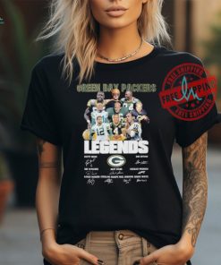 Official NFL Green Bay Packers Football Team Legends siganature T Shirt