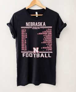 Official Nebraska Cornhuskers Champion 2024 Football Schedule Shirt