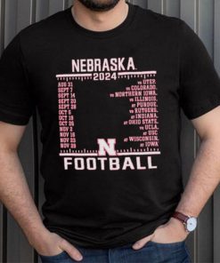 Official Nebraska Cornhuskers Champion 2024 Football Schedule Shirt, hoodie, sweater, long sleeve and tank top Official Nebraska Cornhuskers Champion 2024 Football Schedule Shirt