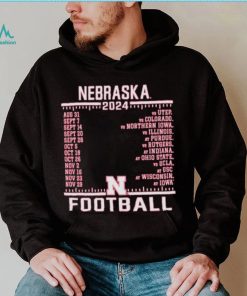 Official Nebraska Cornhuskers Champion 2024 Football Schedule Shirt, hoodie, sweater, long sleeve and tank top Official Nebraska Cornhuskers Champion 2024 Football Schedule Shirt