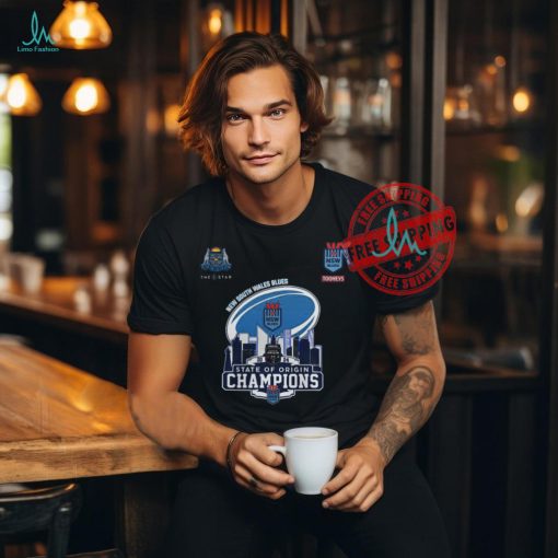 Official New South Wales Blues 2024 State Of Origin Champions Skyline Shirt