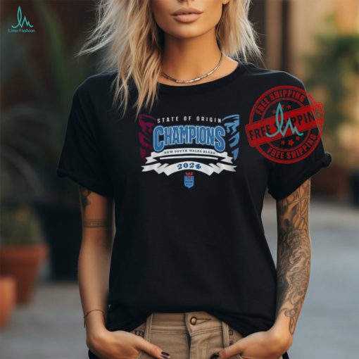 Official New South Wales Blues State Of Origin Champions 2024 Shirt