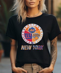 Official New York Mets New York Knicks New York Giants Sports City Fan Proud shirt