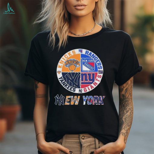 Official New York Rangers NY Yankees NY Giants NY Knicks Sports City Fan Proud shirt