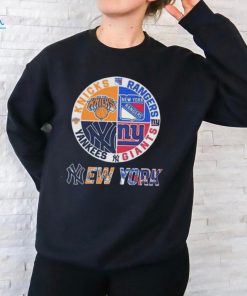 Official New York Rangers NY Yankees NY Giants NY Knicks Sports City Fan Proud shirt