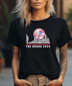 Official New York Yankees The Bronx Skyline Players Name 2024 Shirt