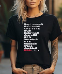Official Official 2024 USA All Stars WNBPA Name Text T Shirt