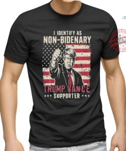 Official Official I Identify As Non Bidenary Trump Vance 2024 Supporter Shirt