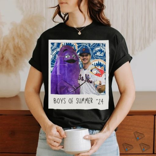 Official Official New York Mets and Grimace Boys Of Summer 24 Shirt