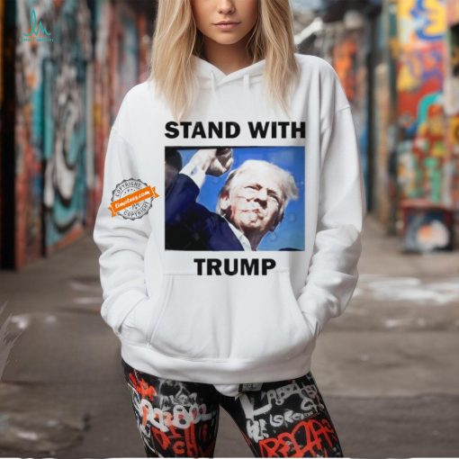 Official Official Trump Rally Shot Stand With Trump 2024 T Shirt