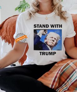 Official Official Trump Rally Shot Stand With Trump 2024 T Shirt