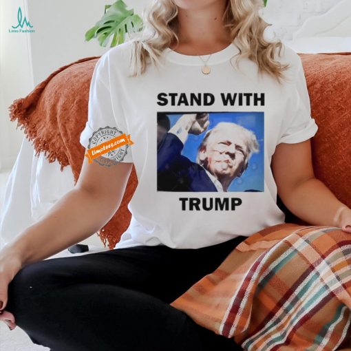 Official Official Trump Rally Shot Stand With Trump 2024 T Shirt